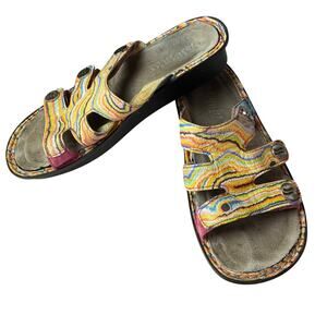 ALEGRIA Electric Avenue Sandals Women's EU 39 US 8 Venice Psychedelic Funky READ